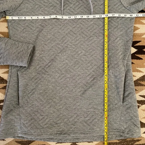 Reebok Cowl Neck Quilted Sweatshirt M - Picture 3 of 11